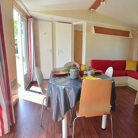 MOBILHOME 4 personas - FLORES 31m² - 2 dormitorios + terraza cubierta