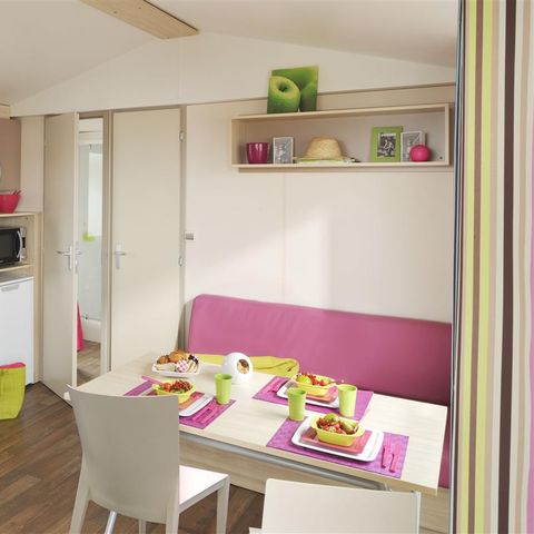 MOBILHOME 4 personnes - BORA BORA 31m² - 2 chambres + Terrasse semi couverte