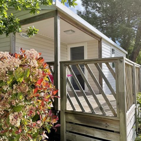 Mobilheim 4 personen - BORA BORA 31m² - 2 Schlafzimmer + Halbüberdachte Terrasse