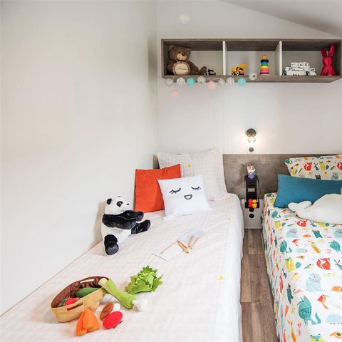 MOBILHOME 4 personas - "BAHIA Confort +" 27m² - 2 habitaciones - Terraza cubierta - Lavavajillas