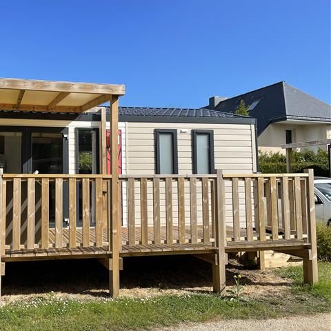 MOBILHOME 4 personas - "BAHIA Confort +" 27m² - 2 habitaciones - Terraza cubierta - Lavavajillas