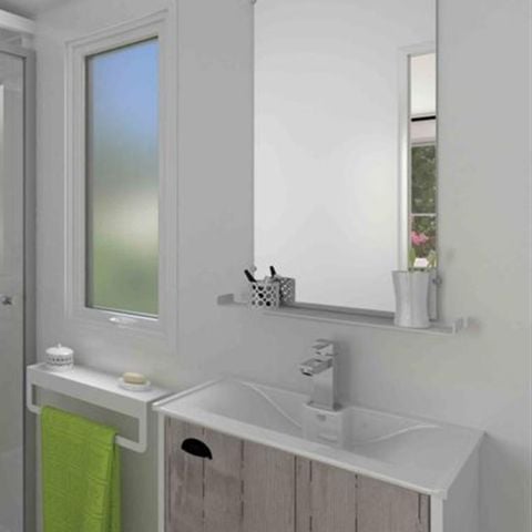 Mobilhome 6 personnes - PREMIUM 36m² - 3 chambres - 2 salles de bain - Terrasse Couverte