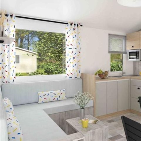 MOBILHOME 6 personnes - PREMIUM 36m² - 3 chambres - 2 SDB - Terrasse Couverte