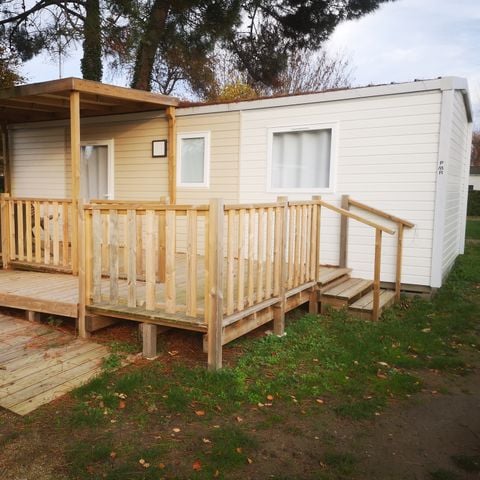 Stacaravan 4 personen - Stacaravan PMR - 2 slaapkamers + overdekt terras