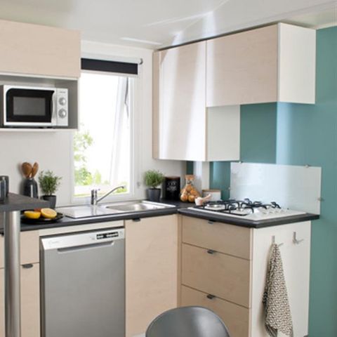 MOBILHOME 8 personas - SMALA 38m² - 4 habitaciones + terraza cubierta