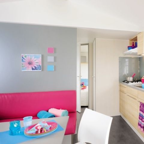 MOBILHOME 4 personnes - Confort 28m² (2 chambres) + Terrasse + TV