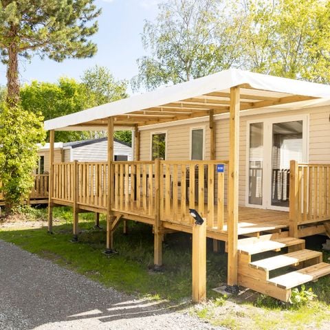 Mobilheim 4 Personen - Komfort 28m² (2 Zimmer) + Terrasse + TV