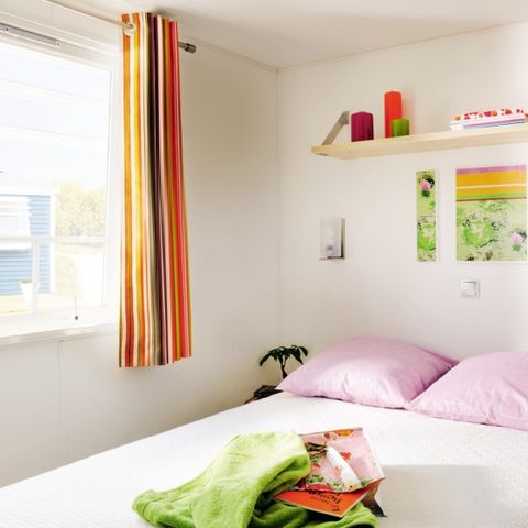 Stacaravan 6 personen - Comfort 32m² (3 kamers) + Terras + TV + vaatwasser