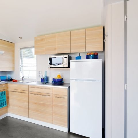 BUNGALOW 6 personnes - Confort 34m² (3 chambres) + Terrasse + TV + lave-vaisselle
