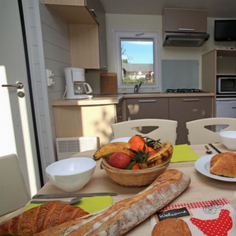 Stacaravan 4 personen - 2 slaapkamers met terras