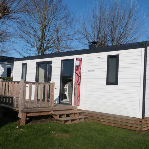 Mobilheim 5 Personen - Komfort 2 Zimmer mit Terrasse