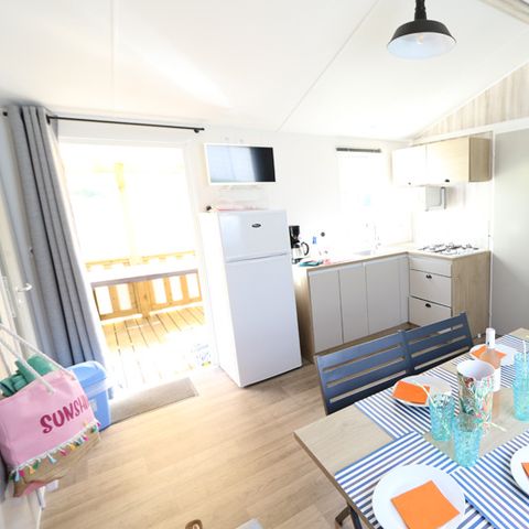 Stacaravan 6 personen - 3 slaapkamers