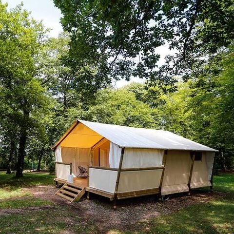 TENTE TOILE ET BOIS 4 personnes - Lodge Maassai - 2 chambres 4