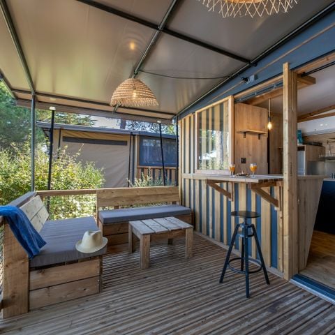 Mobilheim 4 personen - Tiny lodge 2 Zimmer 4 Personen Meerblick