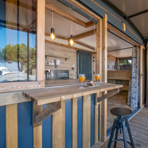 Mobilheim 4 Personen - Tiny lodge 2 Zimmer 4 Personen Meerblick