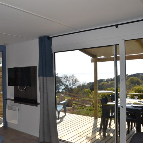 Mobilheim 4 Personen - PRESTIGE Außergewöhnlicher MEERESBLICK!