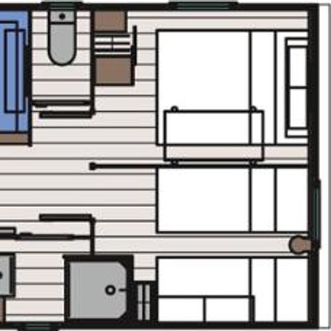 Mobilheim 4 Personen - MH CONFORT MEERESBLICK 22m²