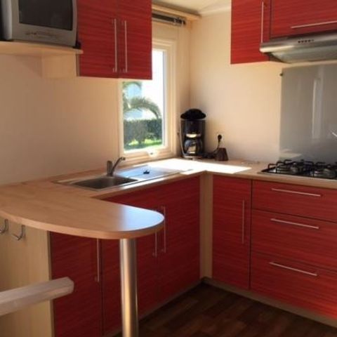 Mobilheim 4 personen - Mobilheim Confort 27m² - 2 Schlafzimmer - überdachte Terrasse 4 Pers.