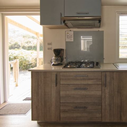 Stacaravan 4 personen - Comfort stacaravan 27m² - 2 kamers - overdekt terras 4 pers