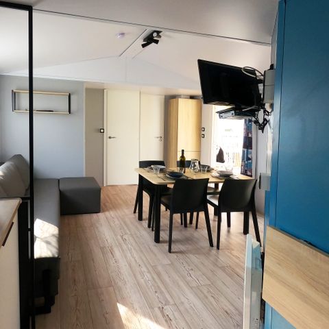 Mobilheim 6 personen - Mobilheim Premium 30m² - 2 Schlafzimmer - überdachte Terrasse 4/6 Pers.