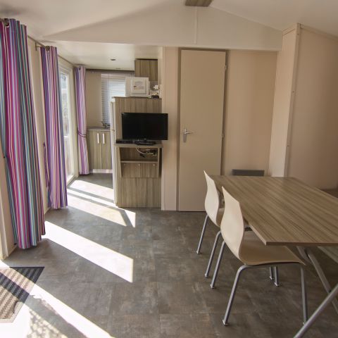 Stacaravan 6 personen -  Comfort stacaravan 31m² - 3 kamers - terras 6 pers