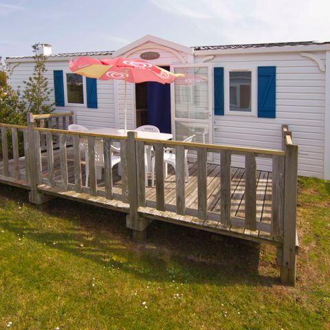 Stacaravan 4 personen -  Stacaravan Standaard 27m² - 2 kamers - terras 4 pers