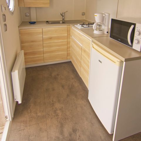 Mobilheim 2 personen - Mobilheim Confort 18m² - überdachte Terrasse 2 Pers.