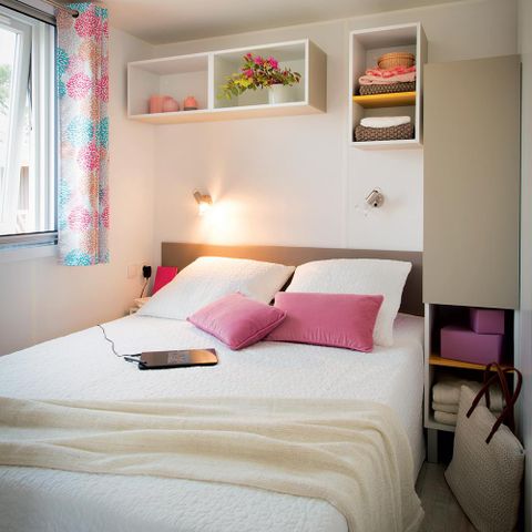 Mobilheim 8 personen - Mobilheim Premium 38m² - 4 Schlafzimmer - überdachte Terrasse 8 Pers.