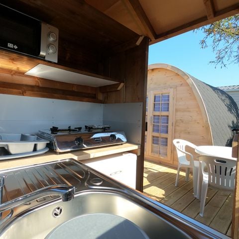 UNIEKE ACCOMMODATIE 2 personen - Standaard cottage 12 m² - terras