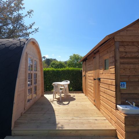 AUßERGEWÖHNLICHE UNTERKUNFT 2 Personen - Cottage Standard 12 m² - Terrasse