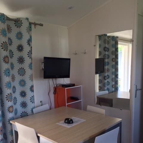 Mobilheim 4 Personen - Komfort 27m² - 2 Zimmer - überdachte Terrasse - 11 Nächte