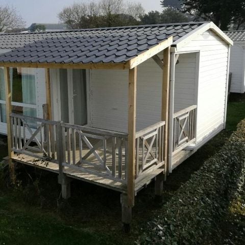 Mobilheim 4 Personen - Komfort 27m² - 2 Zimmer - überdachte Terrasse - 11 Nächte