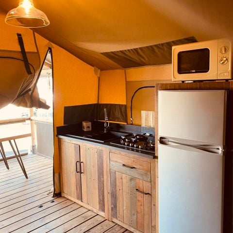 Safaritent 5 personen - Lodge Toile Kenya Vintage - 34.5 m² - 2 slaapkamers