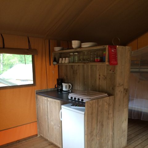 TENTE TOILE ET BOIS 4 personnes - Tendi tente Safari