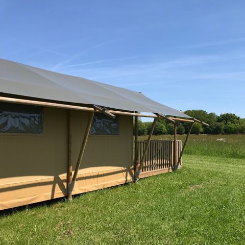 Tente en toile et en bois 4 personnes - Tendi tente Safari