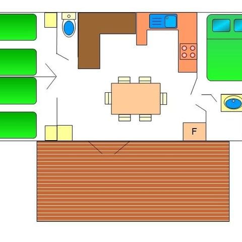 BUNGALOW 7 personnes - Florès
