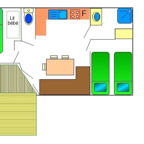 Stacaravan 4 personen - Pacific