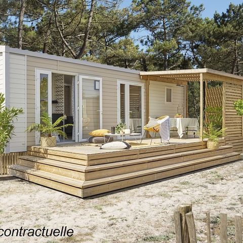 MOBILHOME 4 personnes - Grand Large 30m² (2 chambres) + terrasse