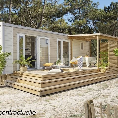 Stacaravan 4 personen - Grand Large 30m² (2 kamers) + terras