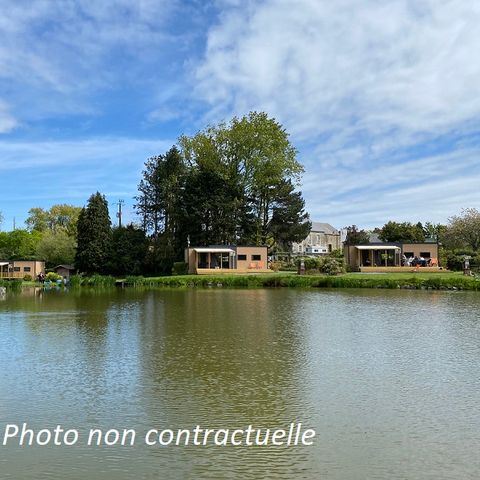 Stacaravan 6 personen - Stacaravan Taos 40m² (3 kamers 2 badkamers) + terras aan de vijver