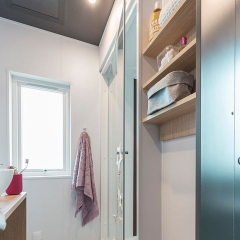 MOBILHOME 4 personas - Taos 35m² (2 habitaciones 2 baños) + terraza junto al lago