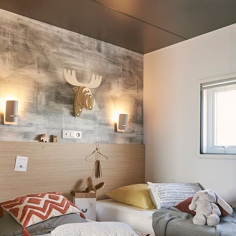 MOBILHOME 4 personas - Taos 35m² (2 habitaciones 2 baños) + terraza junto al lago