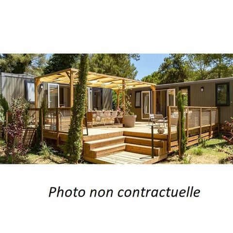 Mobilheim 11 Personen - Tribu 71m² (5 Zimmer 3 Badezimmer) + Terrasse