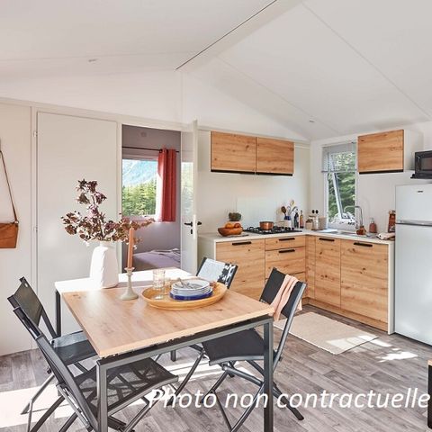 Stacaravan 4 personen - Stacaravan Grand Large 30 m² (2 slaapkamers) + terras