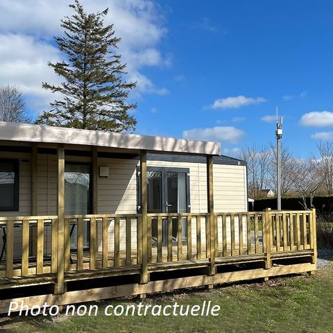 Stacaravan 4 personen - Stacaravan Grand Large 30 m² (2 slaapkamers) + terras