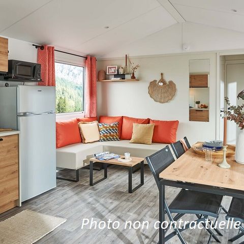 Stacaravan 4 personen - Stacaravan Grand Large 30 m² (2 slaapkamers) + terras