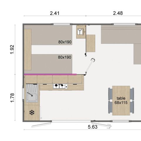 Mobile home 4 persons - LODGE