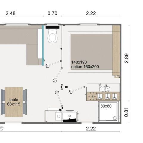 Stacaravan 4 personen - LODGE