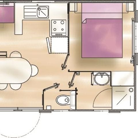 Mobile home 6 persons - Grand Confort (3 bedrooms)