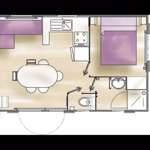 MOBILE HOME 8 people - Prestige (3 bedrooms)
